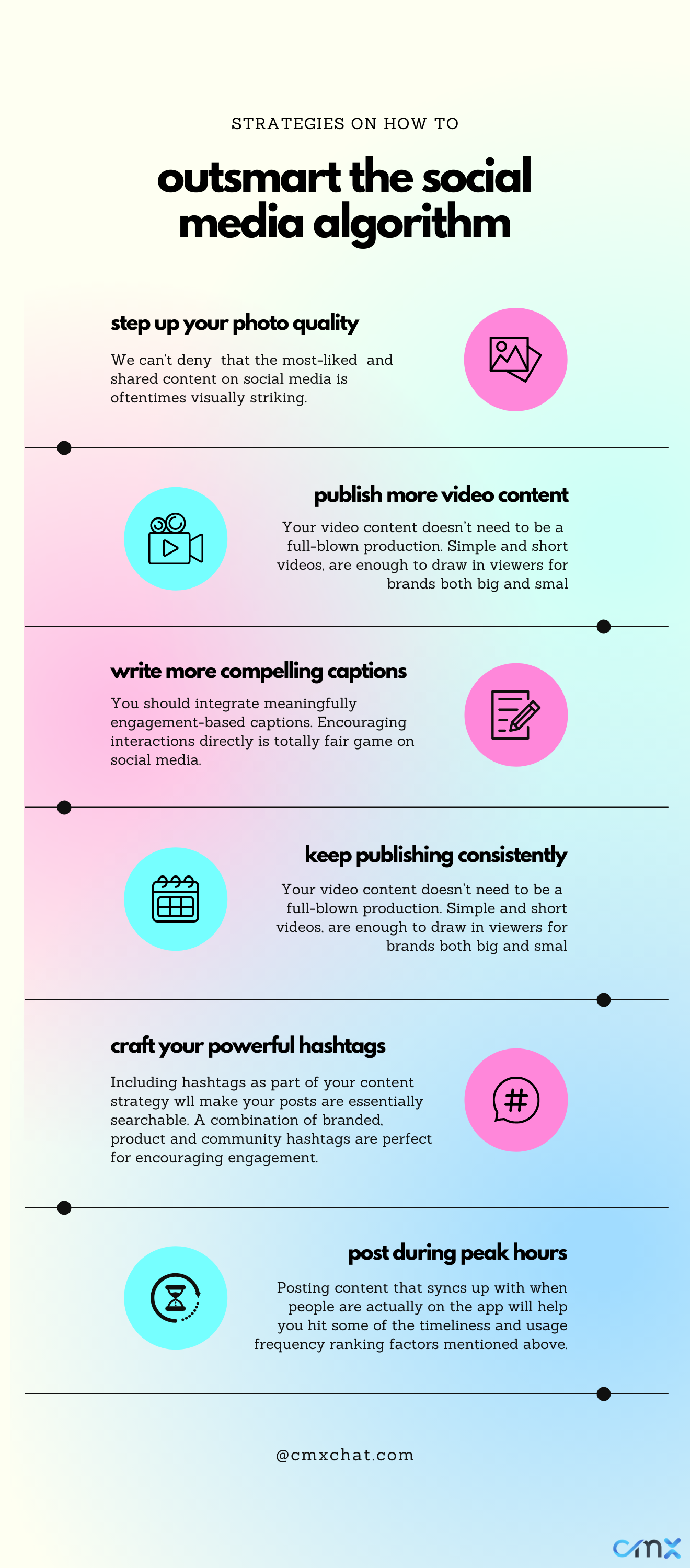 cmx social media tips