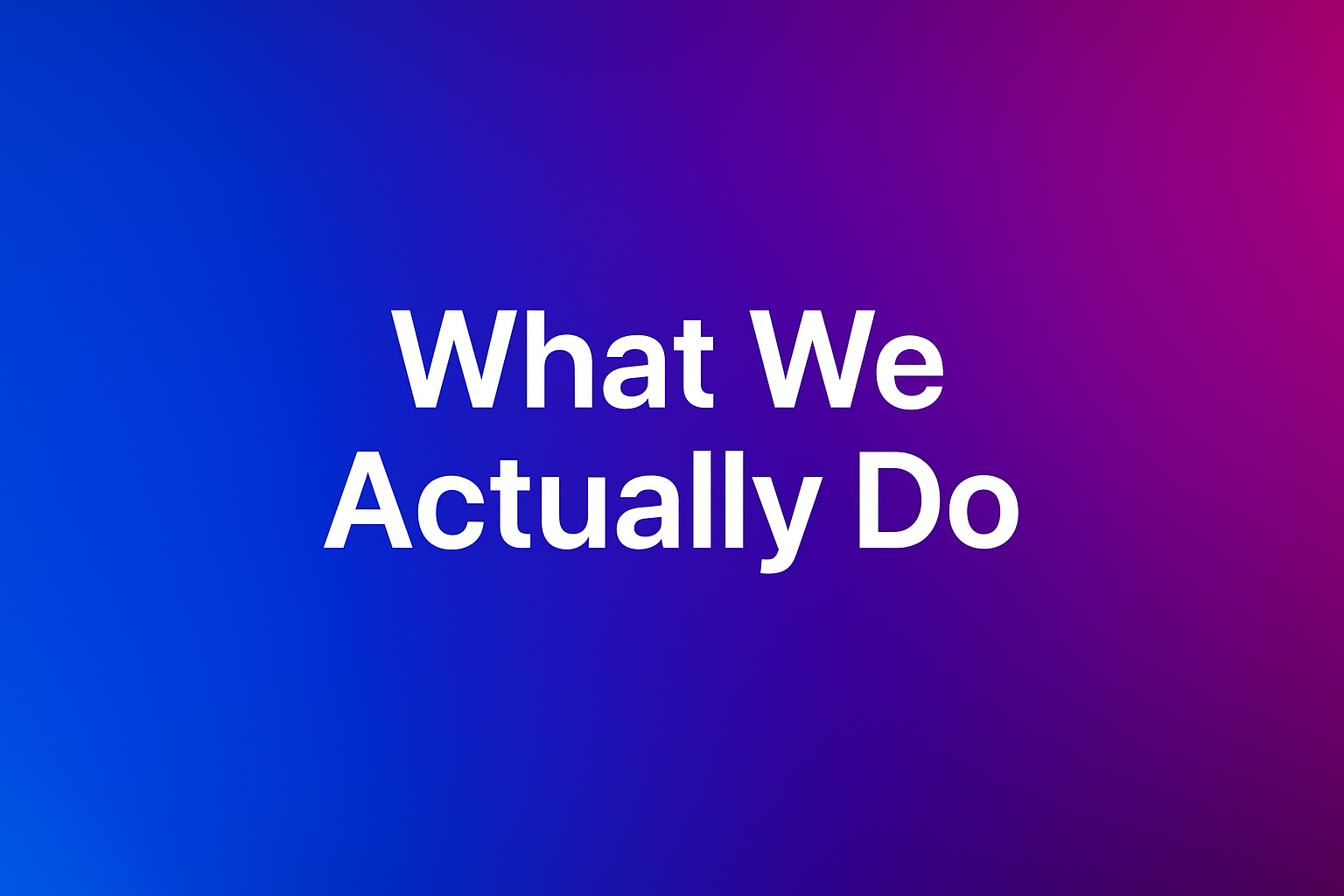 What We Actually Do at CMX | Digital Agency, Platform, and Ecosystem