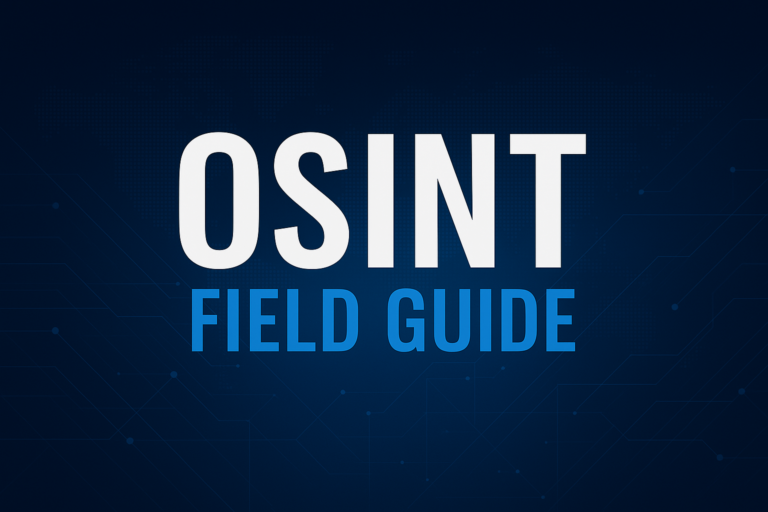 The Modern OSINT Field Guide: Search, Verification, Tools, APIs, and AI